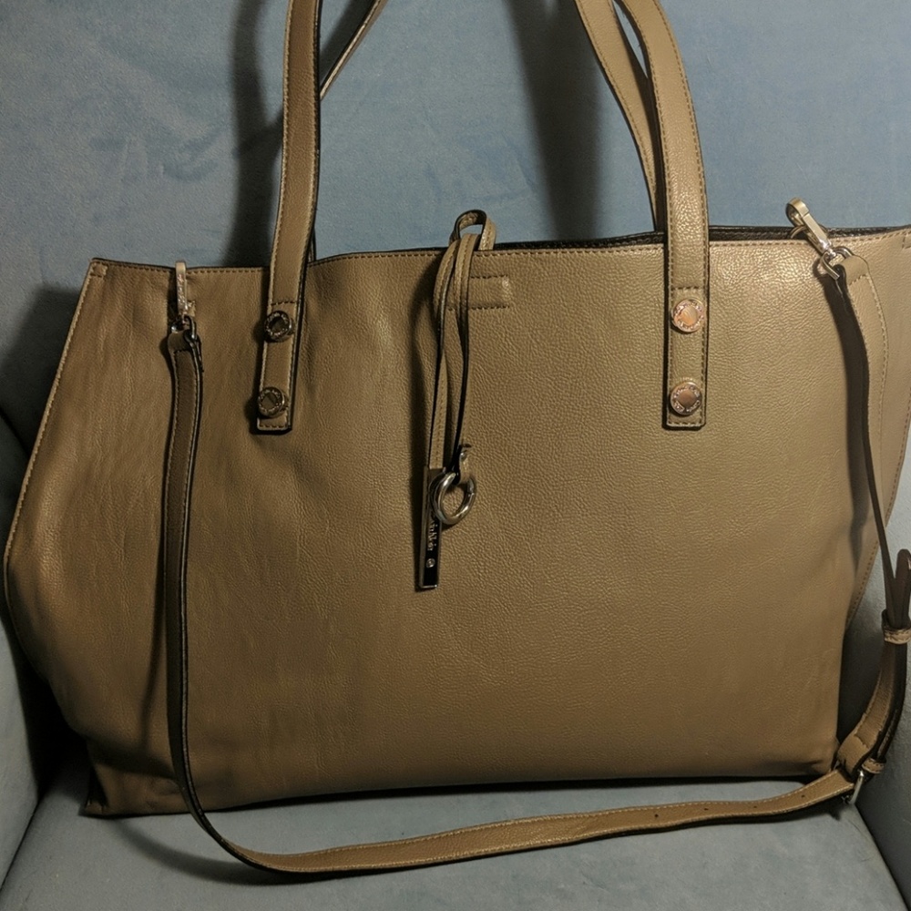 Large Grey Calvin Klein Tote with Clutch